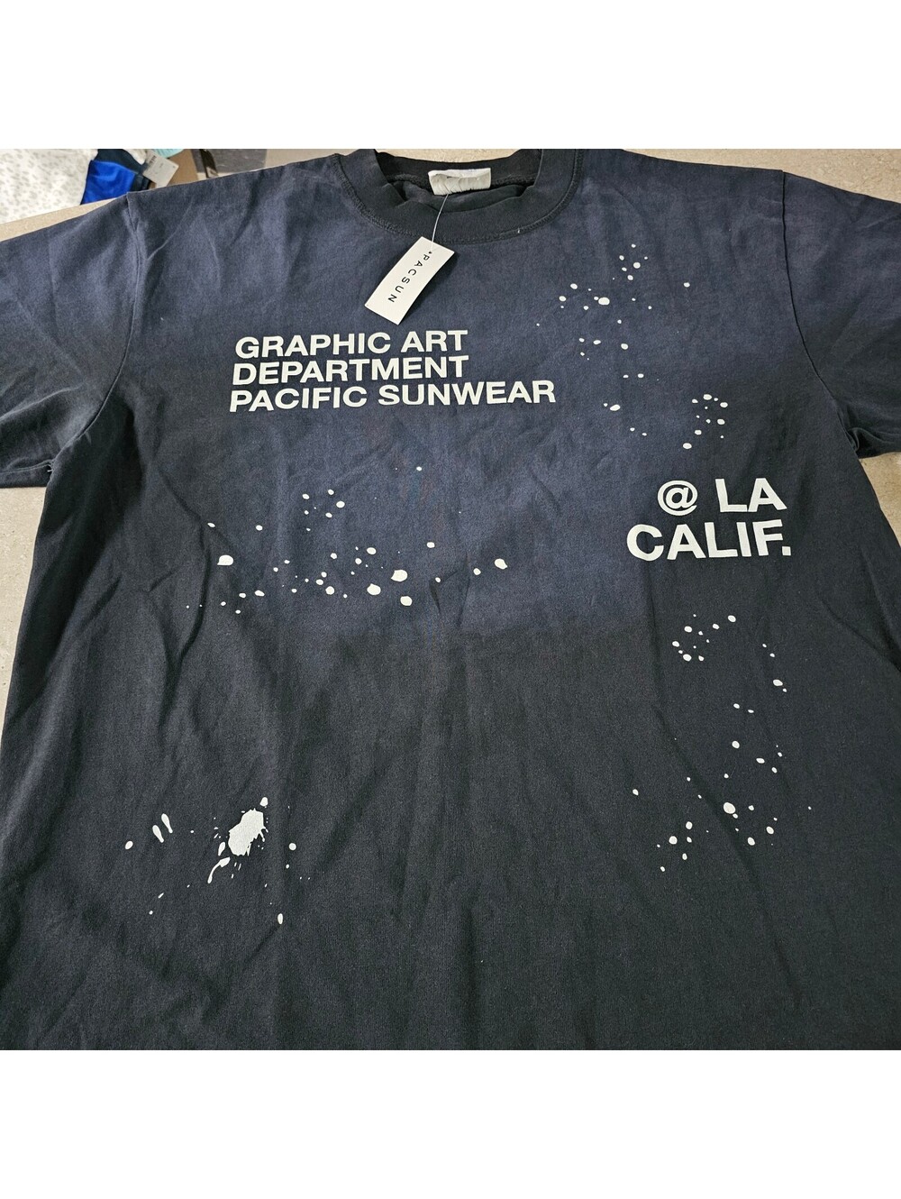 Pacsun Graphic Art Department Black T-Shirt Large